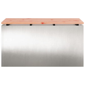 Panchina da giardino Argento 80 x 40 x 43 cm 874902