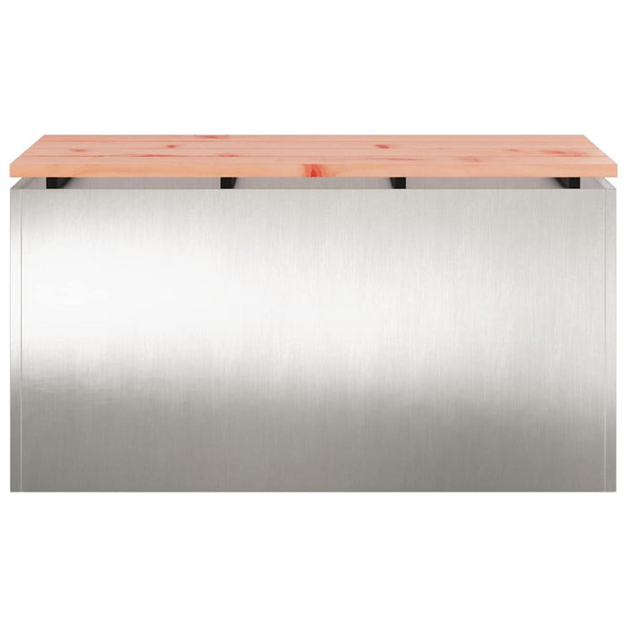 Panchina da giardino Argento 80 x 40 x 43 cm 874902