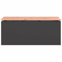 Panchina da giardino Nero 100 x 40 x 43 cm Acciaio 874905