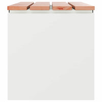 Panchina da giardino Bianco 100 x 40 x 43 cm Acciaio 874906