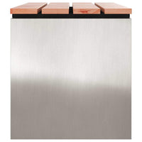 Panchina da giardino Argento 100 x 40 x 43 cm 874909