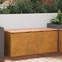 Panchina da giardino Ruggine 100 x 40 x 43 cm acciaio corten 874911