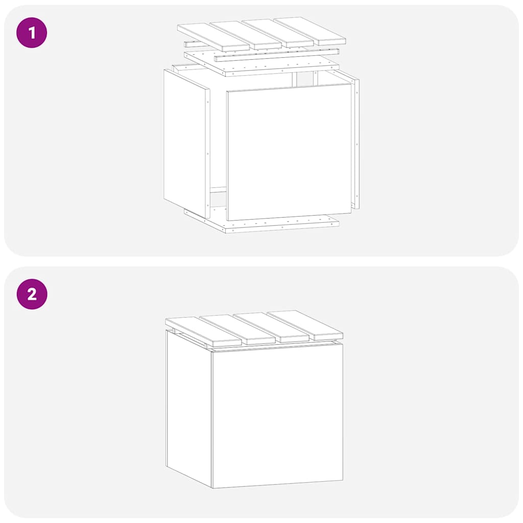 Panchina da giardino Nero 40 x 40 x 43 cm Acciaio 874912