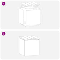 Panchina da giardino Nero 40 x 40 x 43 cm Acciaio 874912