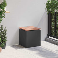 Panchina da giardino Nero 40 x 40 x 43 cm Acciaio 874912
