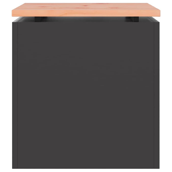 Panchina da giardino Nero 40 x 40 x 43 cm Acciaio 874912