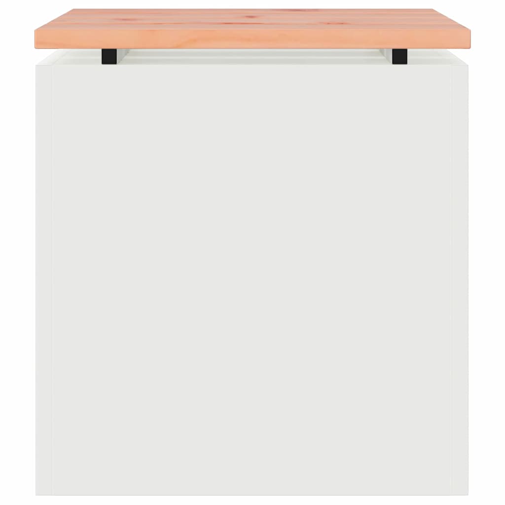 Panchina da giardino Bianco 40 x 40 x 43 cm Acciaio 874913