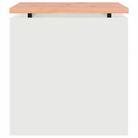 Panchina da giardino Bianco 40 x 40 x 43 cm Acciaio 874913