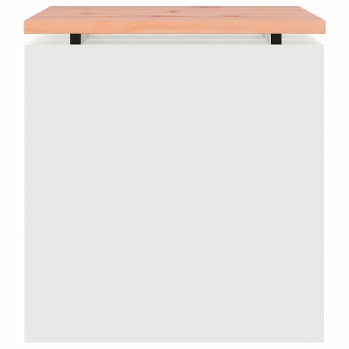 Panchina da giardino Bianco 40 x 40 x 43 cm Acciaio 874913