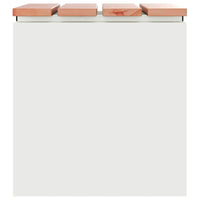 Panchina da giardino Bianco 40 x 40 x 43 cm Acciaio 874913