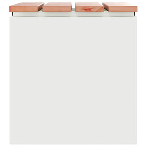 Panchina da giardino Bianco 40 x 40 x 43 cm Acciaio 874913