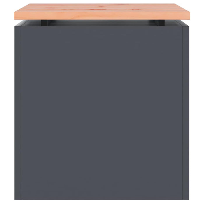 Panchina da giardino Antracite 40 x 40 x 43 cm Acciaio 874914