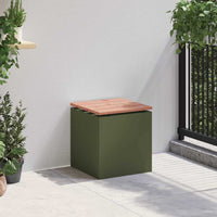 Panchina da giardino Oliver verde 40 x 40 x 43 cm Acciaio 874915