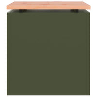 Panchina da giardino Oliver verde 40 x 40 x 43 cm Acciaio 874915