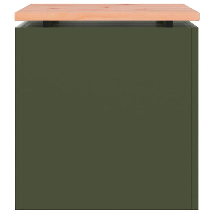 Panchina da giardino Oliver verde 40 x 40 x 43 cm Acciaio 874915