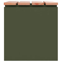 Panchina da giardino Oliver verde 40 x 40 x 43 cm Acciaio 874915