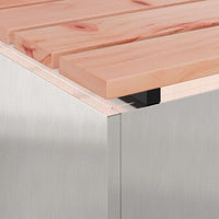 Panchina da giardino Argento 40 x 40 x 43 cm 874916