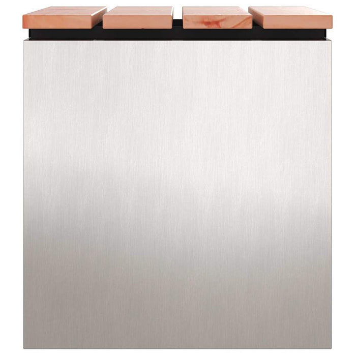 Panchina da giardino Argento 40 x 40 x 43 cm 874916