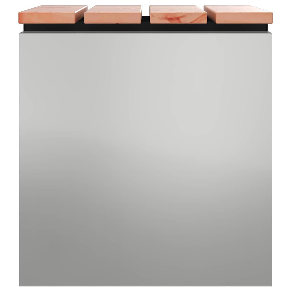 Panchina da giardino Argento 40 x 40 x 43 cm Acciaio zincato 874917