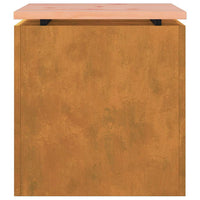 Panchina da giardino Ruggine 40 x 40 x 43 cm acciaio corten 874918