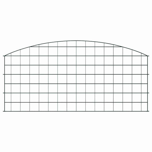 Set di Recinzione per Stagno 5 pcs Verde 100 x 50 cm Acciaio 42017313
