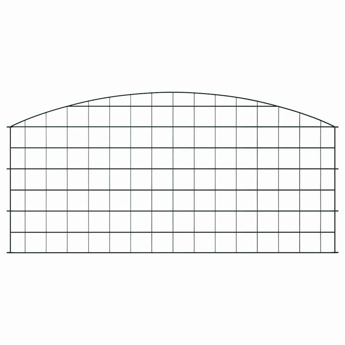 Set di Recinzione per Stagno 5 pcs Verde 100 x 50 cm Acciaio 42017313