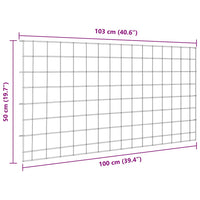 Set di Recinzione per Stagno 5 pcs Verde 100 x 50 cm Acciaio 42017314