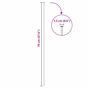 Set di Recinzione per Stagno 5 pcs Verde 100 x 50 cm Acciaio 42017315