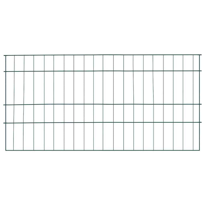 Set di Recinzione per Stagno 5 pcs Verde 100 x 50 cm Acciaio 42017316