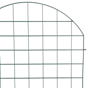 Set di Recinzione per Stagno 8 pcs Verde 50 x 80 cm Acciaio 42017317