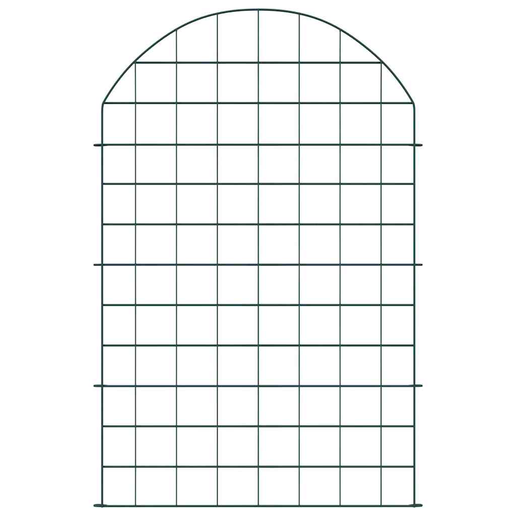 Set di Recinzione per Stagno 8 pcs Verde 50 x 80 cm Acciaio 42017317