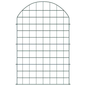 Set di Recinzione per Stagno 8 pcs Verde 50 x 80 cm Acciaio 42017317