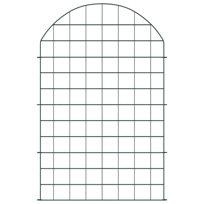 Set di Recinzione per Stagno 8 pcs Verde 50 x 80 cm Acciaio 42017317