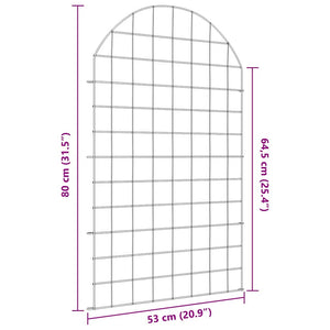 Set di Recinzione per Stagno 8 pcs Verde 50 x 80 cm Acciaio 42017317