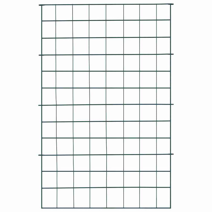 Set di Recinzione per Stagno 8 pcs Verde 50 x 80 cm Acciaio 42017318