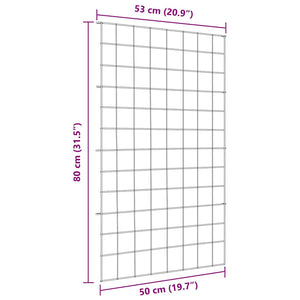 Set di Recinzione per Stagno 8 pcs Verde 50 x 80 cm Acciaio 42017318
