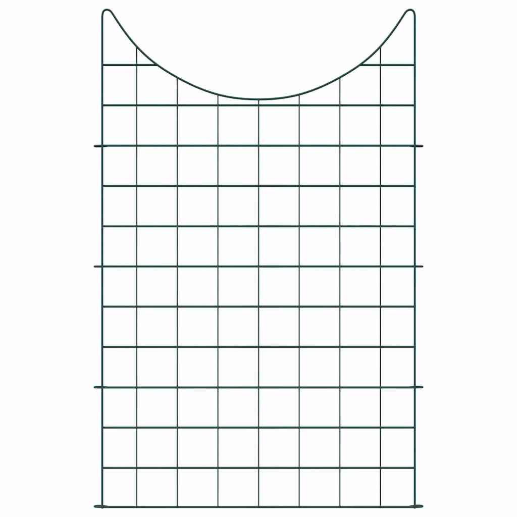 Set di Recinzione per Stagno 8 pcs Verde 50 x 80 cm Acciaio 42017319