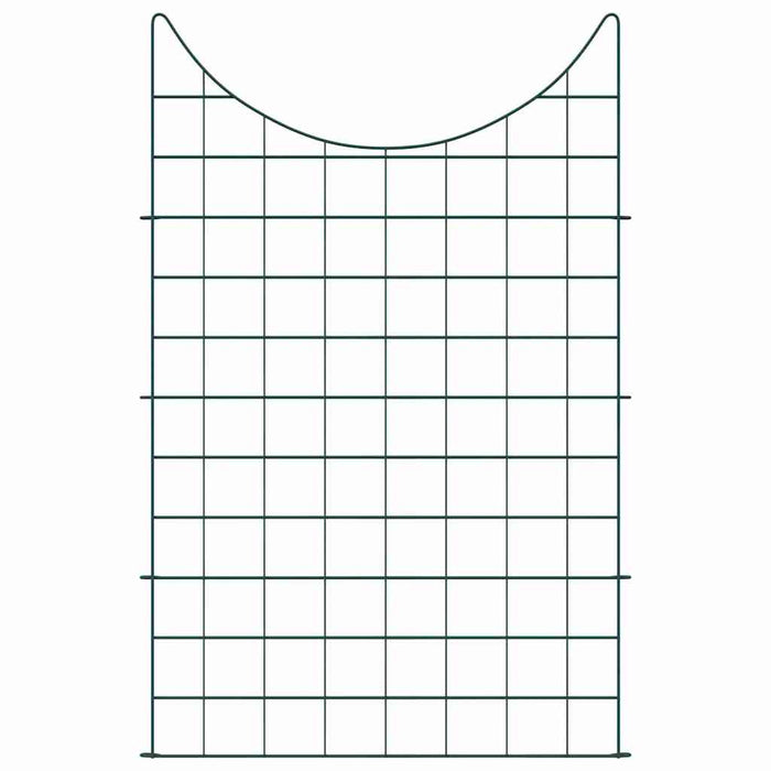 Set di Recinzione per Stagno 8 pcs Verde 50 x 80 cm Acciaio 42017319