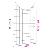 Set di Recinzione per Stagno 8 pcs Verde 50 x 80 cm Acciaio 42017319