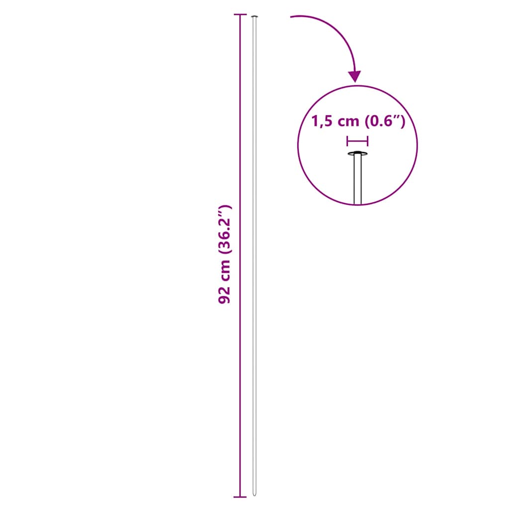 Set di Recinzione per Stagno 8 pcs Verde 50 x 80 cm Acciaio 42017319
