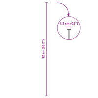 Set di Recinzione per Stagno 8 pcs Verde 50 x 80 cm Acciaio 42017319