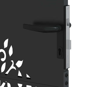 vidaXL Cancello da giardino, Cancello da Giardino 85x75 cm Design Albero in Acciaio Corten