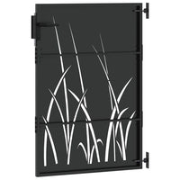 Cancello da giardino, Cancello da Giardino 85x150 cm Design in Acciaio Corten con Erba 42015865