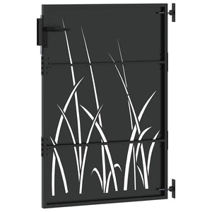 Cancello da giardino, Cancello da Giardino 85x150 cm Design in Acciaio Corten con Erba 42015866