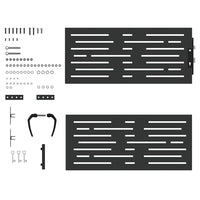 vidaXL Cancello da giardino con blocco Nero 105 x 100 cm