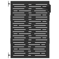 Cancello da giardino, Cancello da Giardino 85x100 cm Design Quadrato in Acciaio Corten 42015875