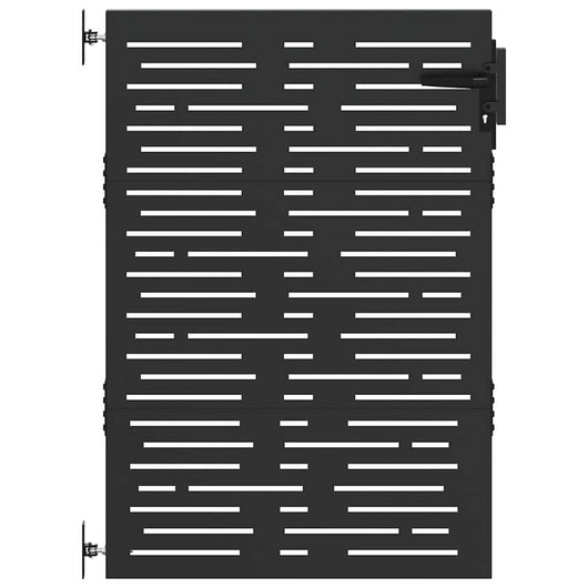 Cancello da giardino, Cancello da Giardino 85x100 cm Design Quadrato in Acciaio Corten 42015875