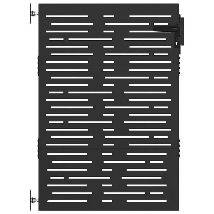 Cancello da giardino, Cancello da Giardino 85x100 cm Design Quadrato in Acciaio Corten 42015876