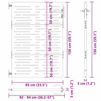 vidaXL Cancello da giardino, Cancello da Giardino 85x100 cm Design Quadrato in Acciaio Corten