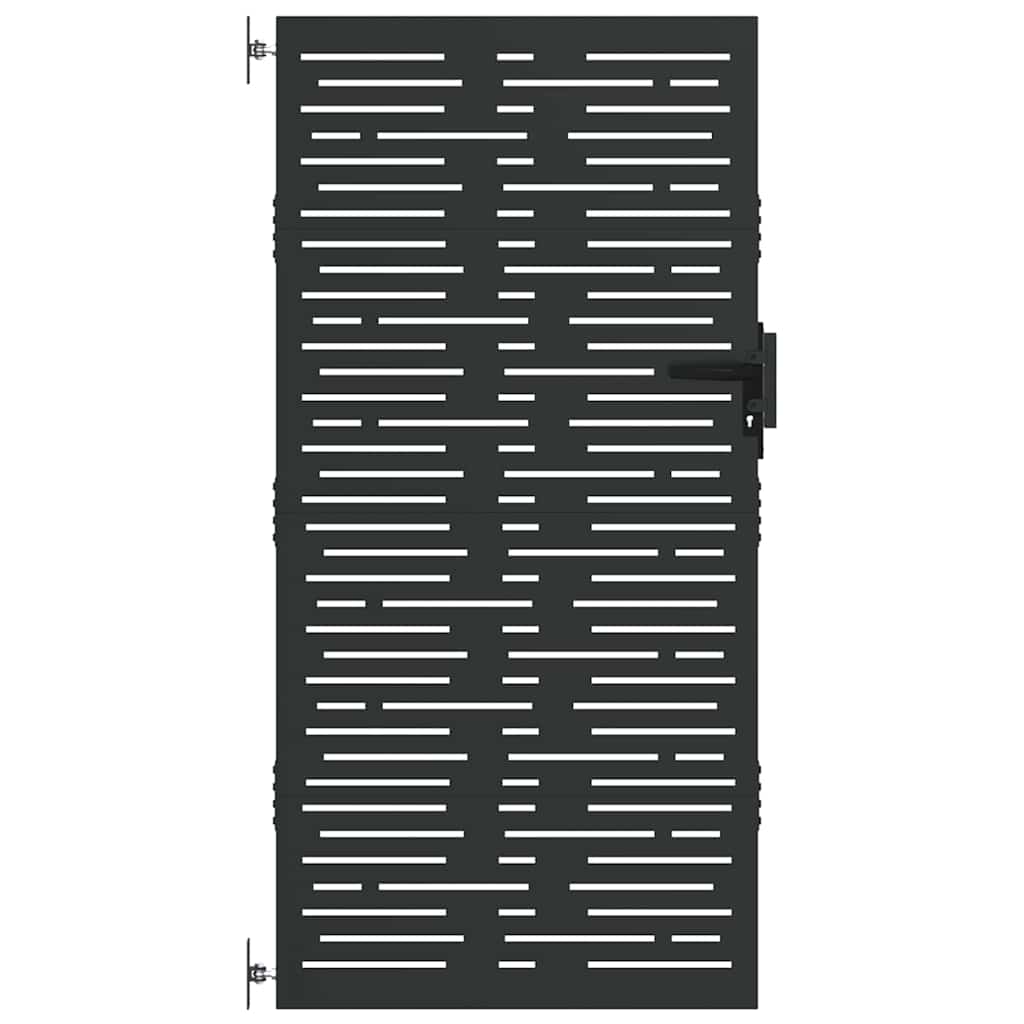 vidaXL Cancello da giardino, Cancello da Giardino 85x100 cm Design Quadrato in Acciaio Corten